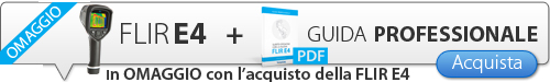 Acquista ORA! FLIR E4 + GUIDA PROFESSIONALE PDF termocamera flir e4