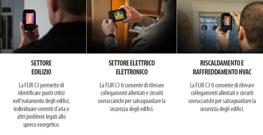 Settori di utilizzo FLIR C3 Settori FLIR C3